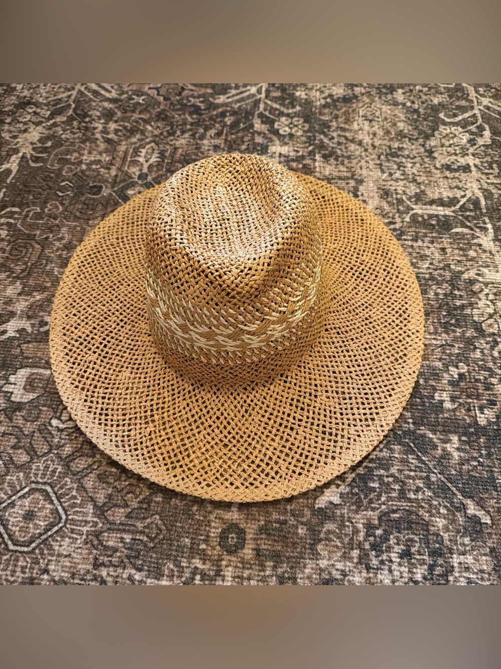 Natural Straw Fedora Hat - Lightweight Sun Hat